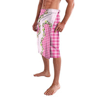 Pink Hawaii Palaka Lavalava Maile Pikake Honohono Orchid Lei LT05 - Polynesian Pride