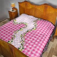 Pink Hawaii Palaka Quilt Maile Pikake Honohono Orchid Lei