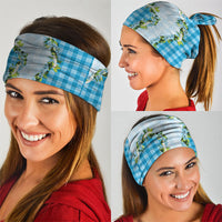 Blue Hawaii Palaka Neck Gaiter Maile Pikake Honohono Orchid Lei LT05 - Polynesian Pride