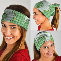 Green Hawaii Palaka Neck Gaiter Maile Pikake Honohono Orchid Lei LT05 - Polynesian Pride