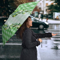 Green Hawaii Palaka Umbrella Maile Pikake Honohono Orchid Lei