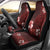 Hawaii Hibiscus With Oxblood Polynesian Pattern Car Seat Cover