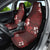 Hawaii Hibiscus With Oxblood Polynesian Pattern Car Seat Cover