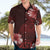 Hawaii Hibiscus With Oxblood Polynesian Pattern Hawaiian Shirt