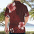 Hawaii Hibiscus With Oxblood Polynesian Pattern Hawaiian Shirt