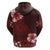 Hawaii Hibiscus With Oxblood Polynesian Pattern Hoodie