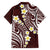 Plumeria With Oxblood Polynesian Tattoo Pattern Hawaiian Shirt