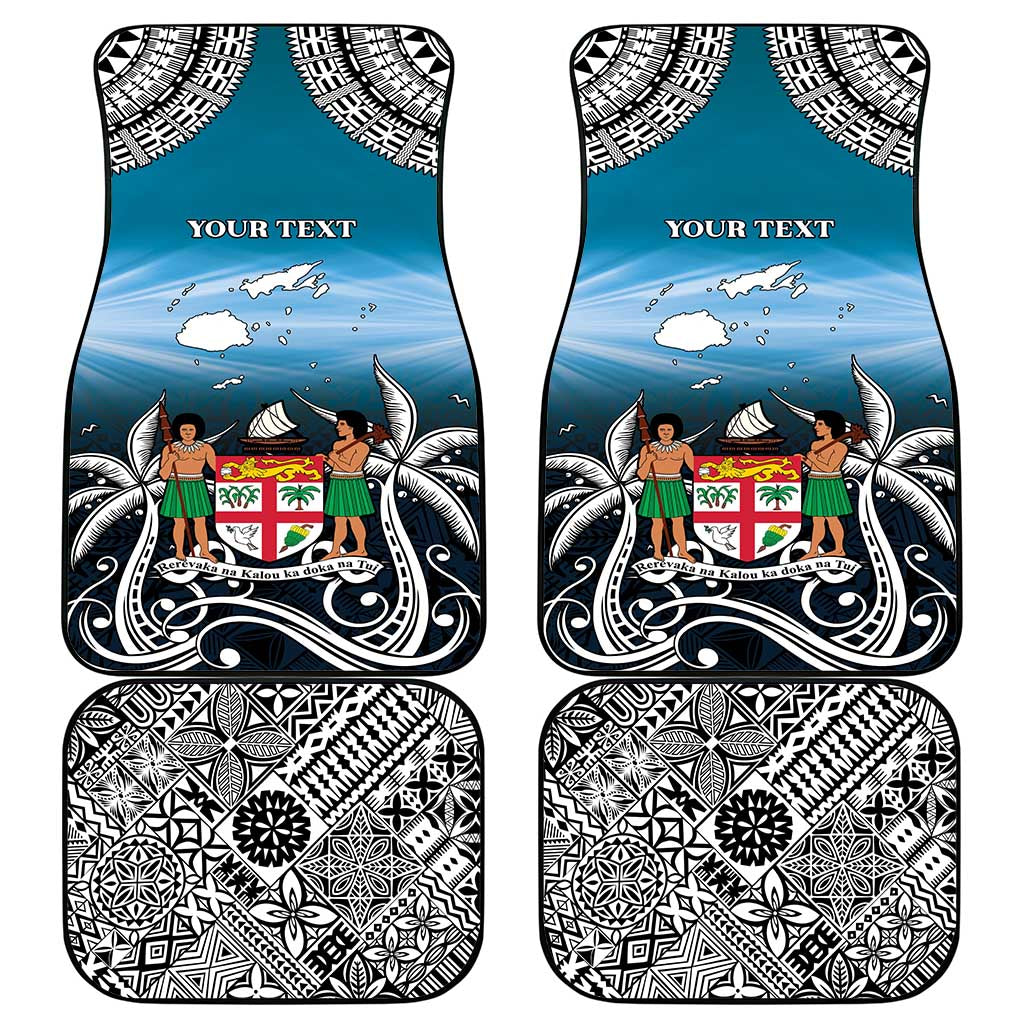 Happy 54th Fiji Day Car Mats Forever Fiji With Tapa Tribal Pattern