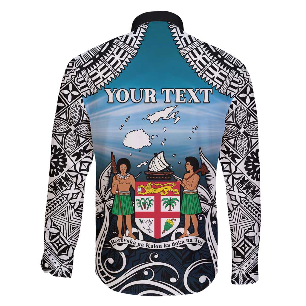 Personalised Happy 54th Fiji Day Family Matching Mermaid Dress and Hawaiian Shirt Forever Fiji With Tapa Tribal Pattern LT05 - Polynesian Pride
