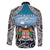 Personalised Happy 50th Fiji Day Family Matching Mermaid Dress and Hawaiian Shirt Forever Fiji With Tapa Tribal Pattern