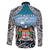Personalised Happy 50th Fiji Day Family Matching Puletasi and Hawaiian Shirt Forever Fiji With Tapa Tribal Pattern
