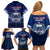 Samoa Rugby Family Matching Off Shoulder Short Dress and Hawaiian Shirt World Cup 2023 Coat Of Arms With Polynesian Pattern LT05 - Polynesian Pride