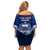 Samoa Rugby Family Matching Off Shoulder Short Dress and Hawaiian Shirt World Cup 2023 Coat Of Arms With Polynesian Pattern LT05 - Polynesian Pride