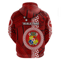Tonga Rugby Hoodie World Cup 2023 Coat Of Arms Ngatu Pattern LT05 - Polynesian Pride