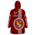 Tonga Rugby Wearable Blanket Hoodie World Cup 2023 Coat Of Arms Ngatu Pattern LT05 - Polynesian Pride