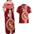 Custom Tonga Rugby Couples Matching Off Shoulder Maxi Dress and Hawaiian Shirt World Cup 2023 Coat Of Arms Ngatu Pattern LT05 - Polynesian Pride