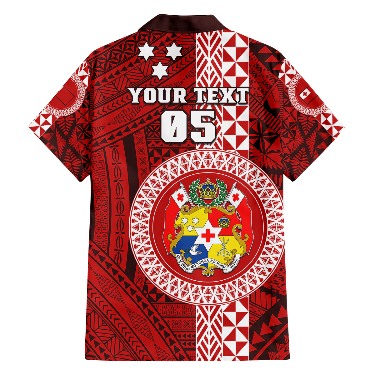 Custom Tonga Rugby Family Matching Mermaid Dress and Hawaiian Shirt World Cup 2023 Coat Of Arms Ngatu Pattern LT05 - Polynesian Pride