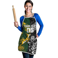 Rugby New Zealand South Africa Apron Maori Tiki Springboks Together