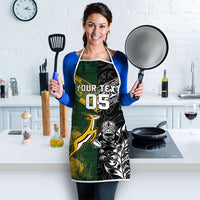 Rugby New Zealand South Africa Apron Maori Tiki Springboks Together