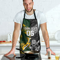 Rugby New Zealand South Africa Apron Maori Tiki Springboks Together