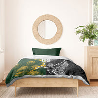 Rugby New Zealand South Africa Bedding Set Maori Tiki Springboks Together