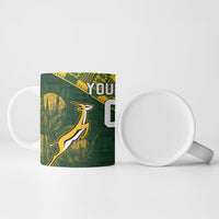 Rugby New Zealand South Africa Ceramic Mug Maori Tiki Springboks Together