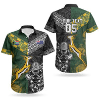 Rugby New Zealand South Africa Couples Matching Mermaid Dress and Hawaiian Shirt Maori Tiki Springboks Together