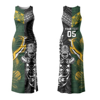 Rugby New Zealand South Africa Couples Matching Tank Maxi Dress and Hawaiian Shirt Maori Tiki Springboks Together