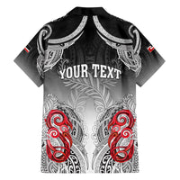 Personalised New Zealand Waitangi Day Family Matching Long Sleeve Bodycon Dress and Hawaiian Shirt Aotearoa Te Ra O Waitangi Manaia Maori Pattern LT05 - Polynesian Pride