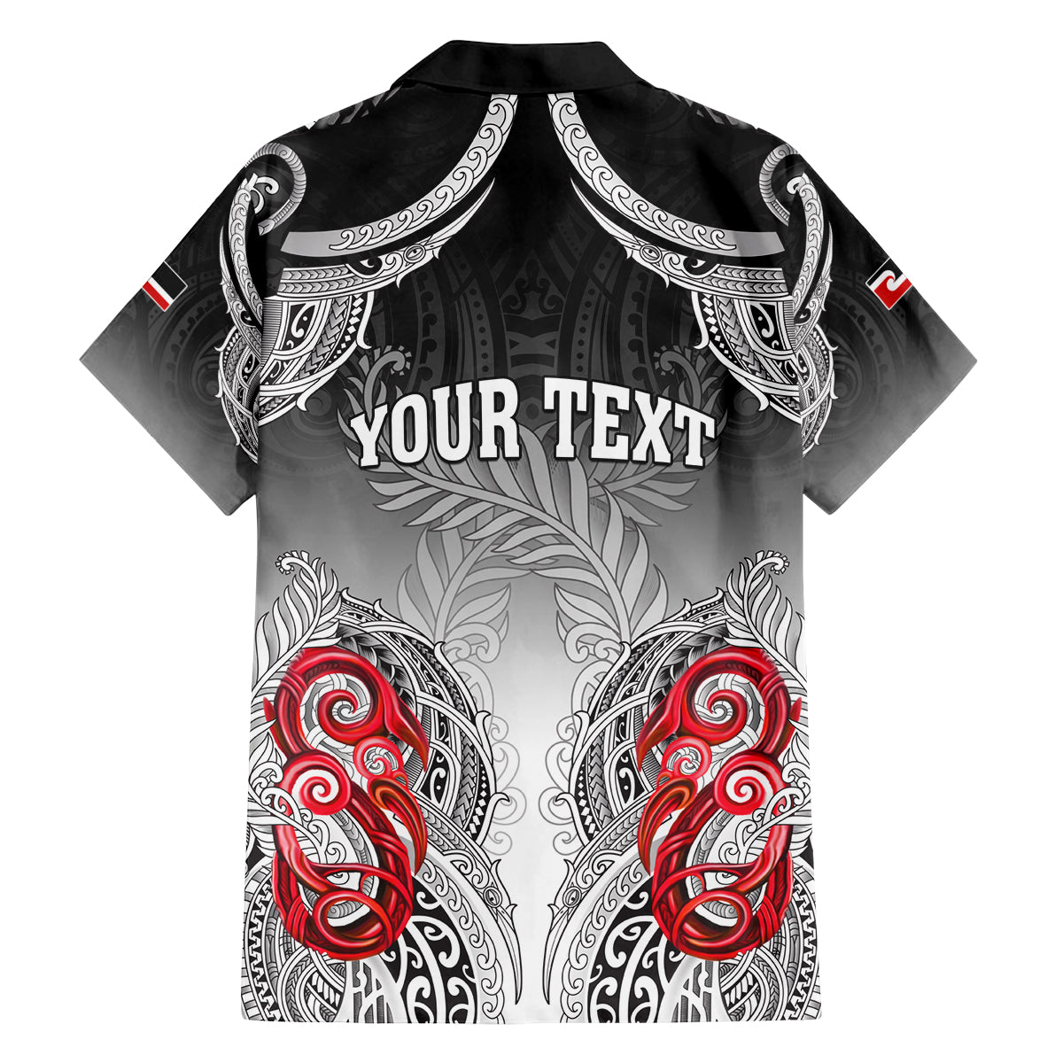 Personalised New Zealand Waitangi Day Family Matching Off Shoulder Long Sleeve Dress and Hawaiian Shirt Aotearoa Te Ra O Waitangi Manaia Maori Pattern LT05 - Polynesian Pride