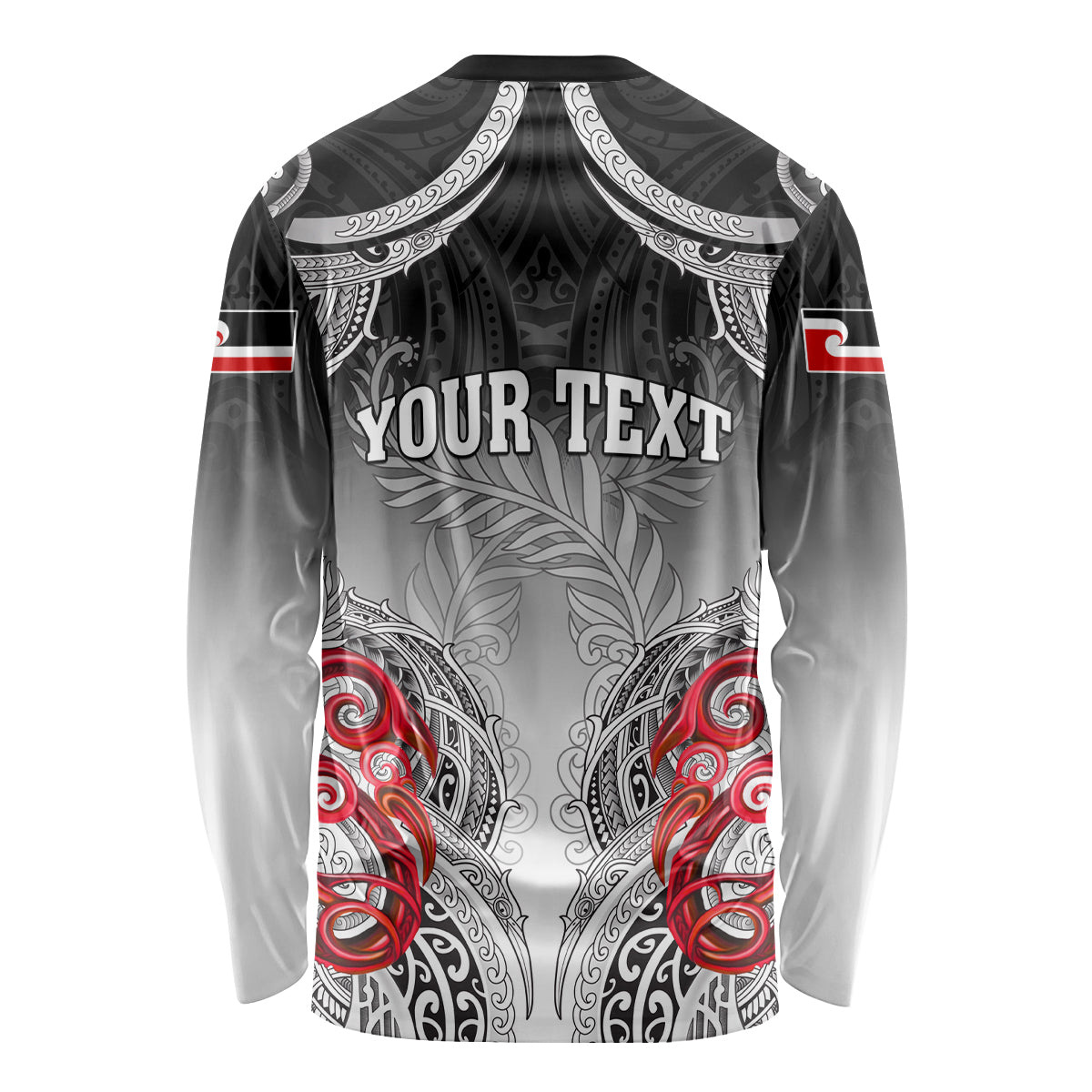 Personalised New Zealand Waitangi Day Long Sleeve Shirt Aotearoa Te Ra O Waitangi Manaia Maori Pattern LT05 - Polynesian Pride