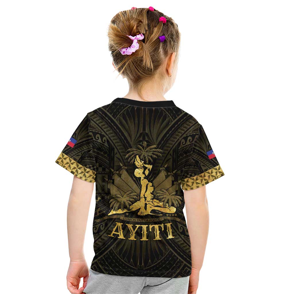 Haiti 1804 Kid T Shirt Polynesian Gold Neg Maron