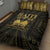 Haiti 1804 Quilt Bed Set Polynesian Gold Neg Maron