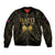 Haiti 1804 Sleeve Zip Bomber Jacket Polynesian Gold Neg Maron