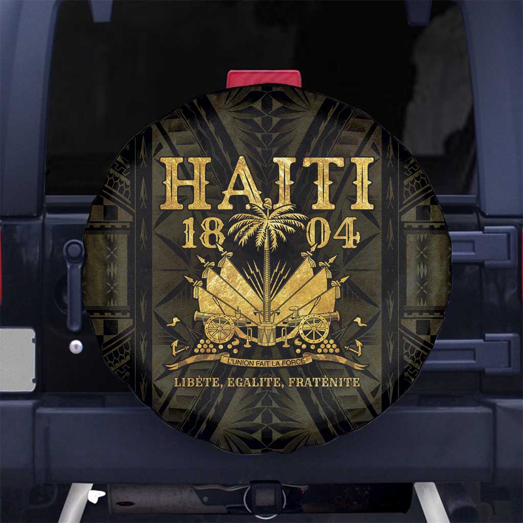 Haiti 1804 Spare Tire Cover Polynesian Gold Neg Maron