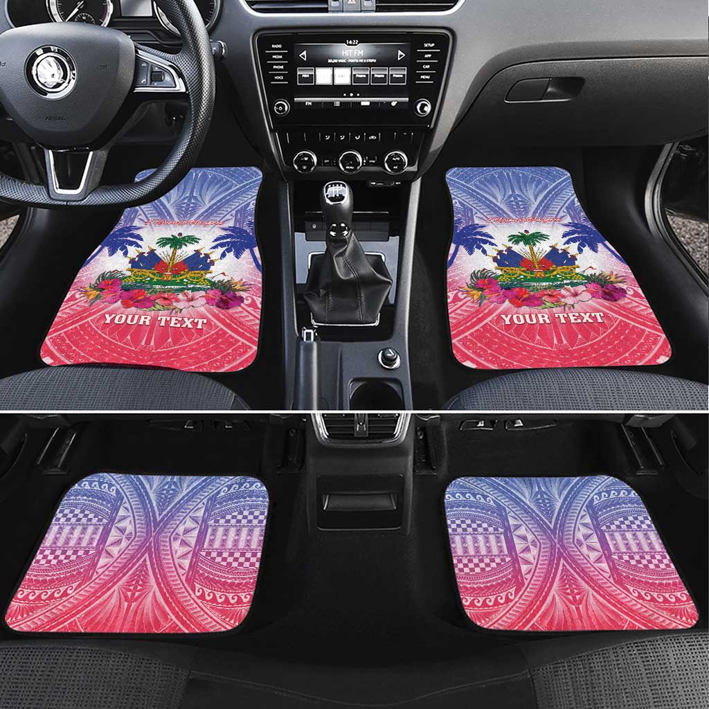 Haiti Independence Day Car Mats Neg Maron Polynesian Style