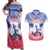 Personalised Haiti Independence Day Couples Matching Off Shoulder Maxi Dress and Hawaiian Shirt Neg Maron Polynesian Style LT05