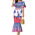 Personalised Haiti Independence Day Family Matching Mermaid Dress and Hawaiian Shirt Neg Maron Polynesian Style LT05