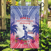 Haiti Independence Day Garden Flag Neg Maron Polynesian Style LT05