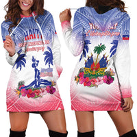 Personalised Haiti Independence Day Hoodie Dress Neg Maron Polynesian Style LT05