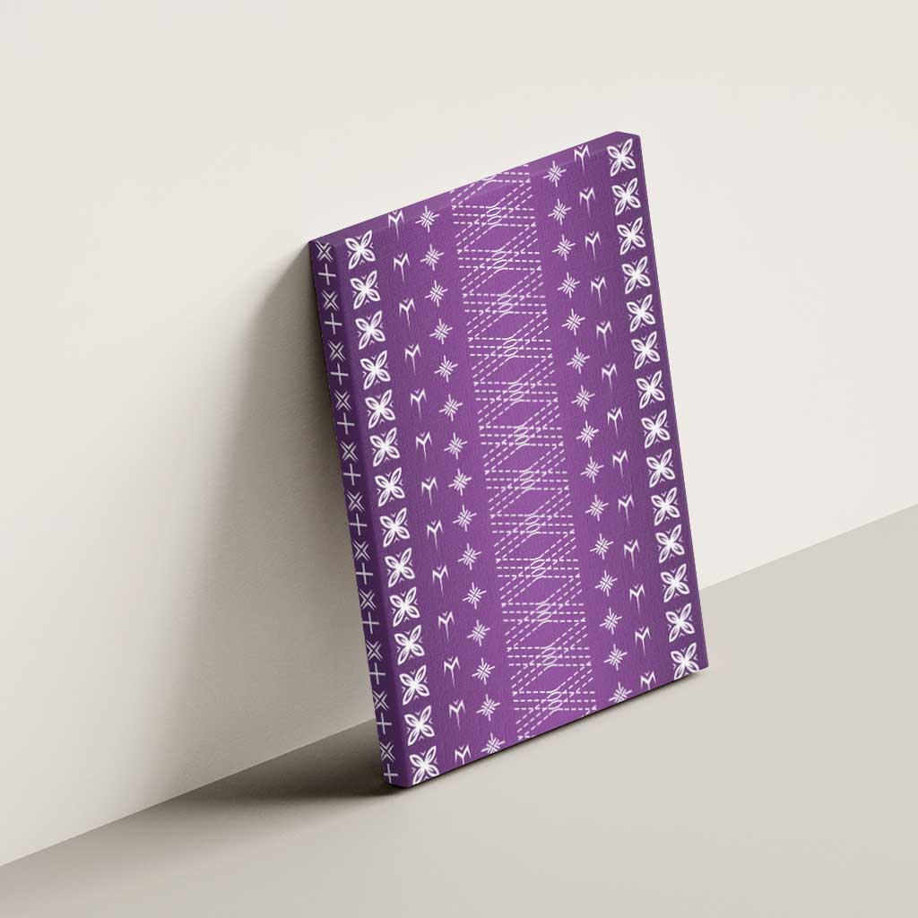 Purple Samoa Malu Tattoo Inspired Canvas Wall Art - Polynesian Pride