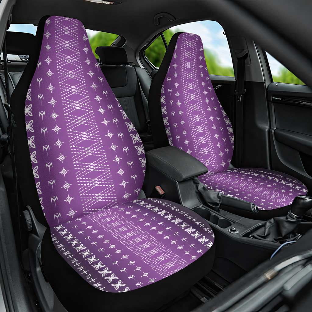 Purple Samoa Malu Tattoo Inspired Car Seat Cover - Polynesian Pride