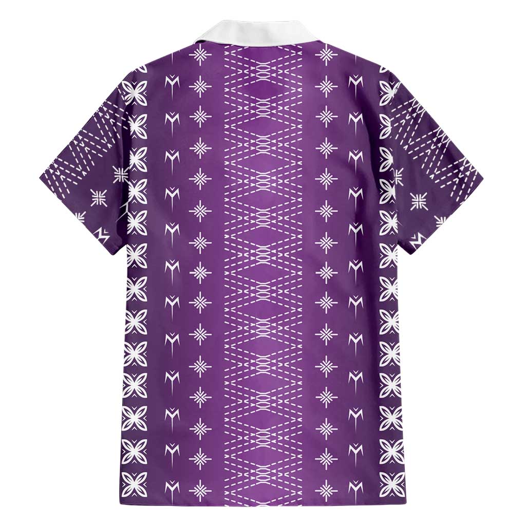 Purple Samoa Malu Tattoo Inspired Family Matching Mermaid Dress and Hawaiian Shirt - Polynesian Pride