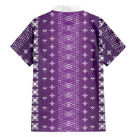 Purple Samoa Malu Tattoo Inspired Hawaiian Shirt - Polynesian Pride