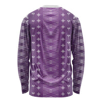 Purple Samoa Malu Tattoo Inspired Long Sleeve Shirt - Polynesian Pride