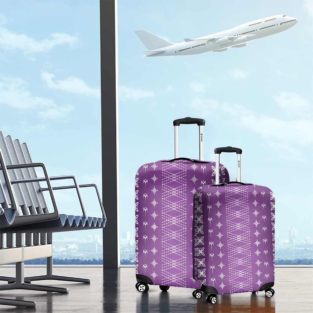 Purple Samoa Malu Tattoo Inspired Luggage Cover - Polynesian Pride