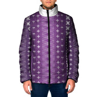 Purple Samoa Malu Tattoo Inspired Padded Jacket - Polynesian Pride