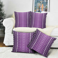 Purple Samoa Malu Tattoo Inspired Pillow Cover - Polynesian Pride