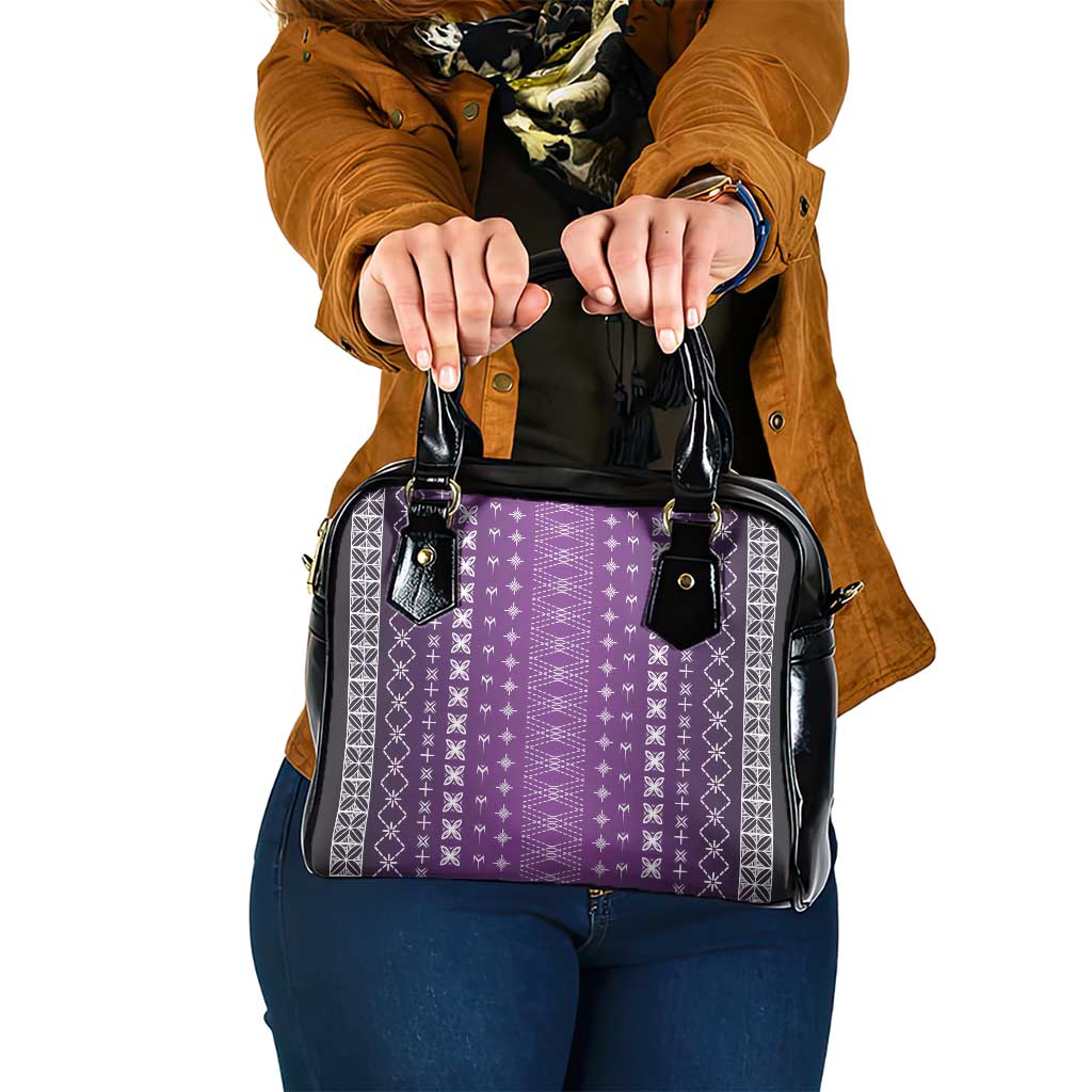 Purple Samoa Malu Tattoo Inspired Shoulder Handbag - Polynesian Pride