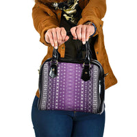 Purple Samoa Malu Tattoo Inspired Shoulder Handbag - Polynesian Pride